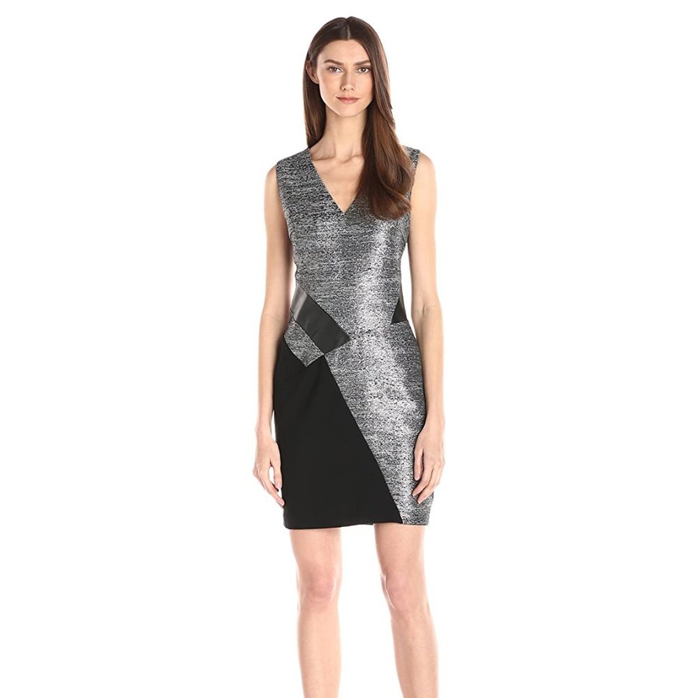 DKNYC Women's Fabric Mix Dress